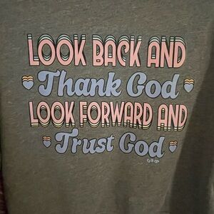 Green Short Sleeve Tee with Inspirational Text Design